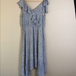 Who what wear asymmetrical bottom maxi dress